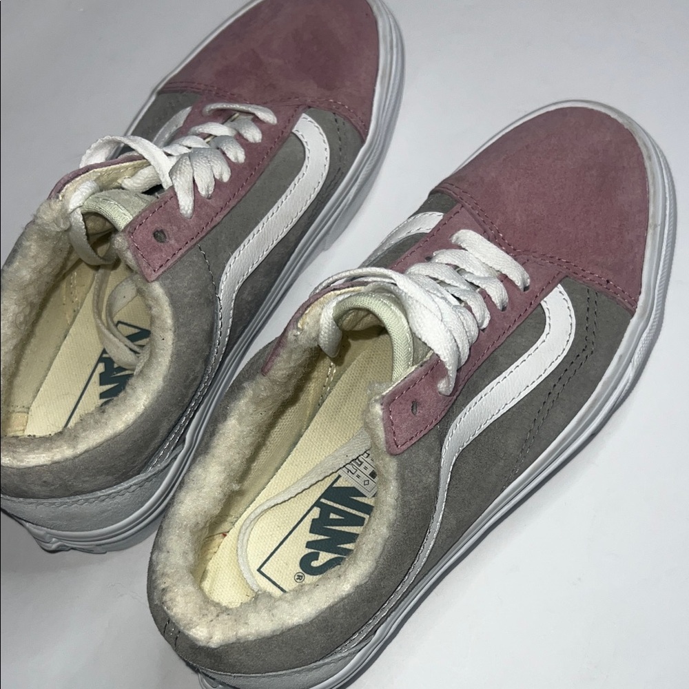 Vans Mauve and Charcoal Sneakers